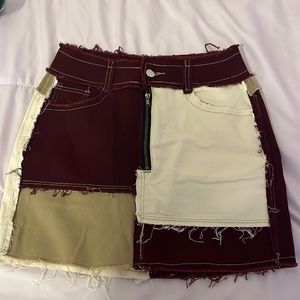 3 toned colored skirt ,size medium ,never worn